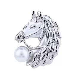 Брошь 261110400s ювелирный сплав Лошадь_0