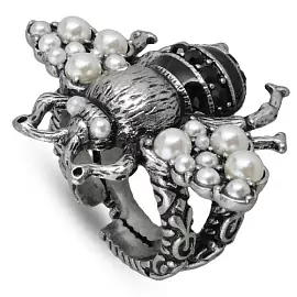 Кольцо SI000006-01b ювелирный сплав Муха_0