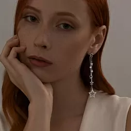 Серьги пусеты 94025894 серебро_1