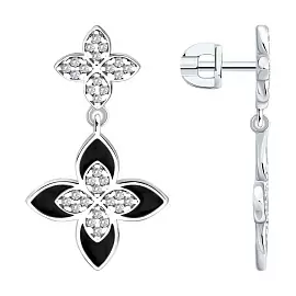 Серьги подвесные 94027262 серебро Роберто Коин_0