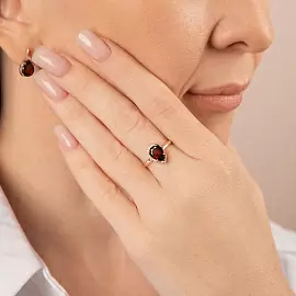 Кольцо один камень К-0183 гр золото_1