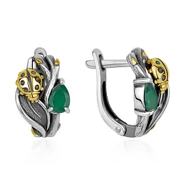 Серьги 2317392128-60 серебро Божья коровка_0