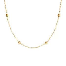 Колье Т100112200 золото Шар_0