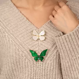 Брошь 261110100w ювелирный сплав Бабочка_1