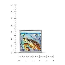 Брошь 5-208-62400 серебро Черепаха_1