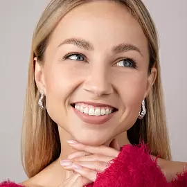 Серьги E1212-W серебро_2