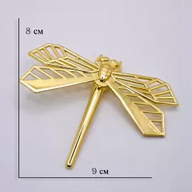 Брошь 141110105g ювелирный сплав Стрекоза_1