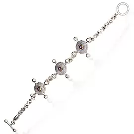 Браслет BR091554GRN-CRD-M серебро_0