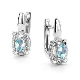 Серьги один камень 02-4292.00ТБ-00 серебро_1