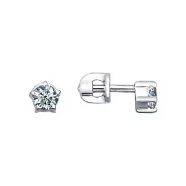 Серьги пусеты 94021687 серебро_0