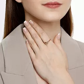 Кольцо один камень 018191 золото_1