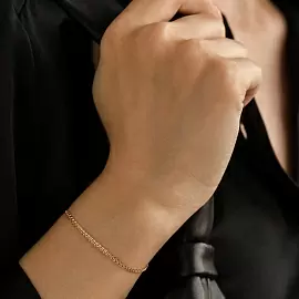 Браслет классический НБ12-087 d0.30 золото Полновесная_1