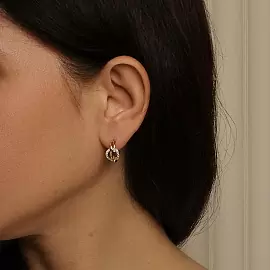 Серьги 1206675 золото Круг_1