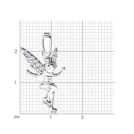Подвеска 94030701 серебро Фея_1