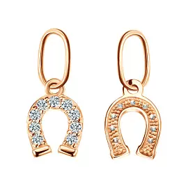 Подвеска ПдПодковаЛ.бцФ.з585 золото Подкова_0