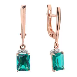 Серьги подвесные С-0260 кв золото_0