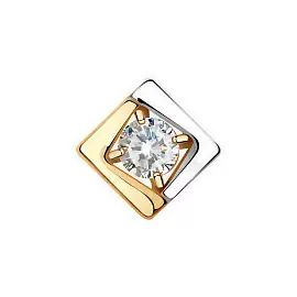 Подвеска бегунок 38-0007 золото Квадрат_0