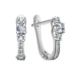 Серьги дорожка С3ХД0010В серебро_0