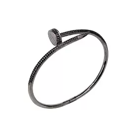 Браслет жесткий Бр-3746чр416 серебро Картье Гвоздь_1