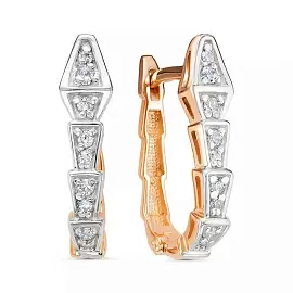 Серьги 23462 золото Булгари Змея_0