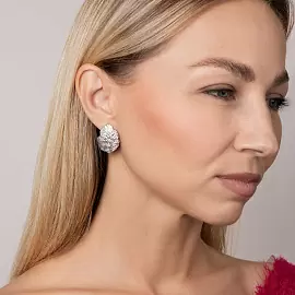 Серьги E1213-W серебро_1