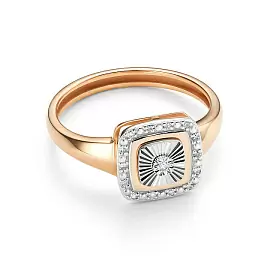 Кольцо 16359-100 золото Квадрат_1