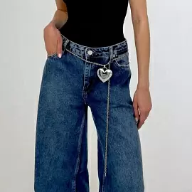 Колье длинное 27-0002-W ювелирный сплав Сердце_3