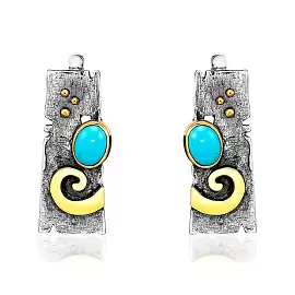 Серьги ER021206TRQ-COV-M серебро_0