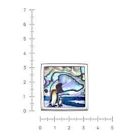 Брошь 5-207-62400 серебро Пингвин_1