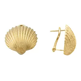 Серьги OR1854 серебро Ракушка_0