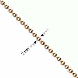Цепь НЦ12-088 d2.00 золото Полновесный_1