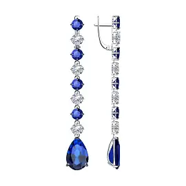Серьги подвесные 94025748 серебро_0