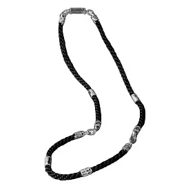 Шнур текстильный 755940-60 серебро Георгий Победоносец и Ангел Хранитель_0