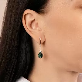 Серьги подвесные С-0206 праз  золото_1