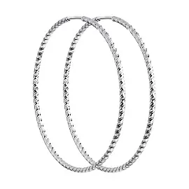 Серьги конго 94140033 серебро_0