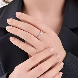 Кольцо дорожка КольцоКЛ-59.15.0.бцФ.з585 золото Дорожка_1