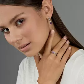 Кольцо один камень 01-4343.БРАМ-00 серебро_1