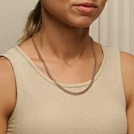 Цепь ИтальянкаЦ050 золото Пустотелая_1