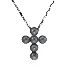 Колье NK091563NIN-M серебро Крест_0