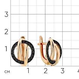 Серьги 002-0853-0005-012 золото Круг_1