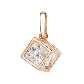 Подвеска п1084-1п серебро Кубик_0