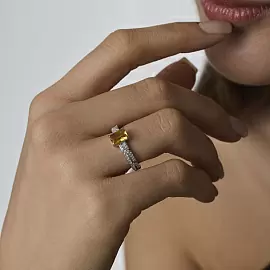 Кольцо один камень 01-4856.00ЦТ-00 серебро_1