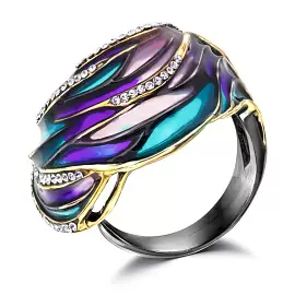 Кольцо 32-083TR стр серебро_1