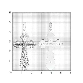 Крест христианский 94120041 серебро_1