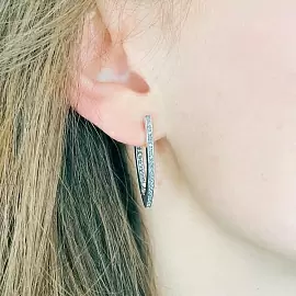 Серьги дорожка 49856 серебро Дорожка_1