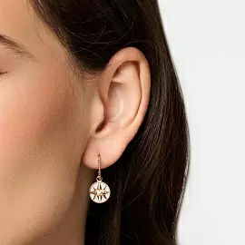 Серьги подвесные 2002353-2 золото Диор_2