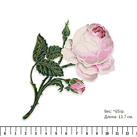 Брошь 41669 серебро розы зимнего дворца_3
