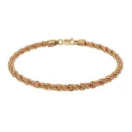 Браслет ажурный НБ14-298-3 d0.70 золото Пустотелый_0