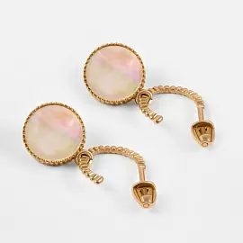 Серьги подвесные 2002353-2 золото Диор_1