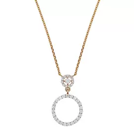 Колье 23890 золото Круг_0